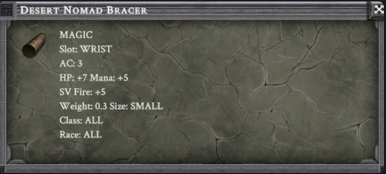 DESERT NOMAD BRACER item card